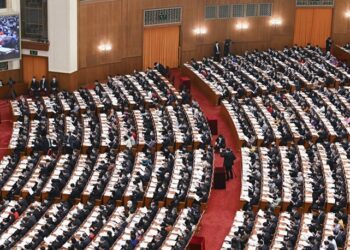 The second plenary meeting of the first session of the 14th National People's Congress (NPC) is held at the Great Hall of the People in Beijing, capital of China, on March 7 (XINHUA)
