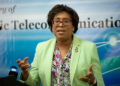 AFC Chair Mrs. Cathy Hughes M.P (Guyana Standard photo)