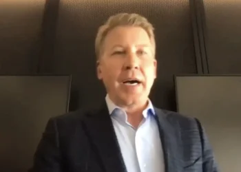 Clearlink CEO James Clarke said many remote workers didn't open their laptops for a month, according to a video posted by Vice. Screenshot/Vice