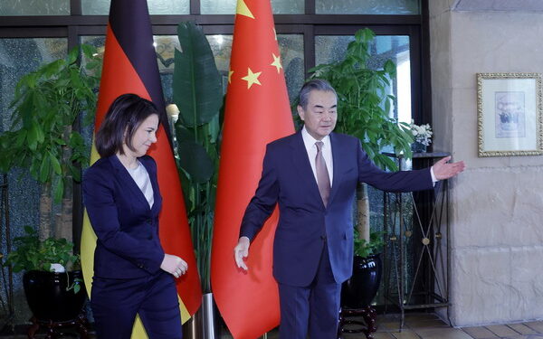 Wang Yi, director of the Office of the Foreign Affairs Commission of the Communist Party of China (CPC) Central Committee, meets with German Foreign Minister Annalena Baerbock in Beijing, April 15, 2023. /Chinese Foreign Ministry