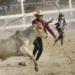 A cowboy ropes during the annual two-day Rupununi Ranchers Rodeo festival, in Lethem, Guyana, Saturday, April 8, 2023. The festival is an Easter weekend tradition, celebrating the Rupununi savannah cowboy lifestyle. (AP Photo/Matias Delacroix)