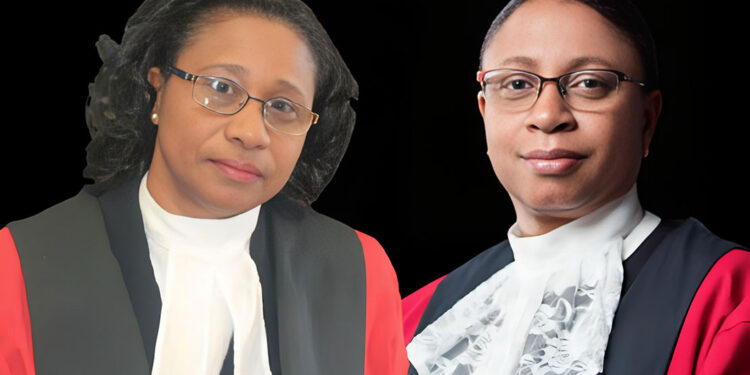 Since 2005 there has been no substantive appointment of Chancellor nor Chief Justice.The incumbent Justice Cummings-Edwards (left) was appointed acting Chancellor in 2016 while Justice Roxanne George-Wiltshire SC (right) acting Chief Justice in 2017.