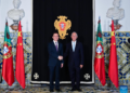 Chinese Vice President Han Zheng meets with Portuguese President Marcelo Rebelo de Sousa in Lisbon, Portugal, May 8, 2023. Han Zheng visited Portugal from Sunday to Tuesday. (Xinhua/Yue Yuewei)