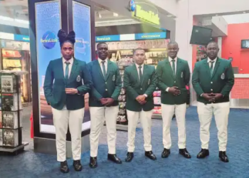 The five prison officers that attended the tactical training