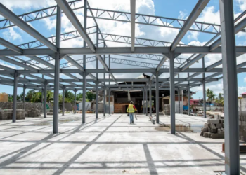 The current stage of construction at the Parika Market complex