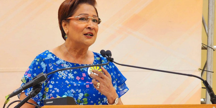 Prime Minister Kamla Persad-Bissessar.