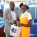 Minister McCoy and one of the winners