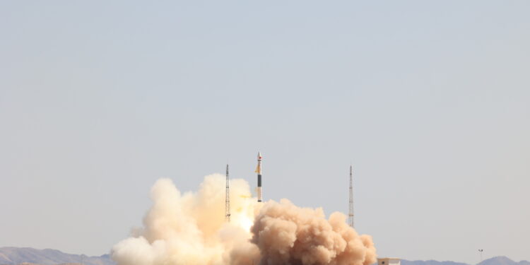 China launches a Kuaizhou 1A carrier rocket at the Jiuquan Satellite Launch Center in the country's northwestern desert, placing an experimental communications satellite in orbit, June 9, 2023. [Photo provided to chinadaily.com.cn]