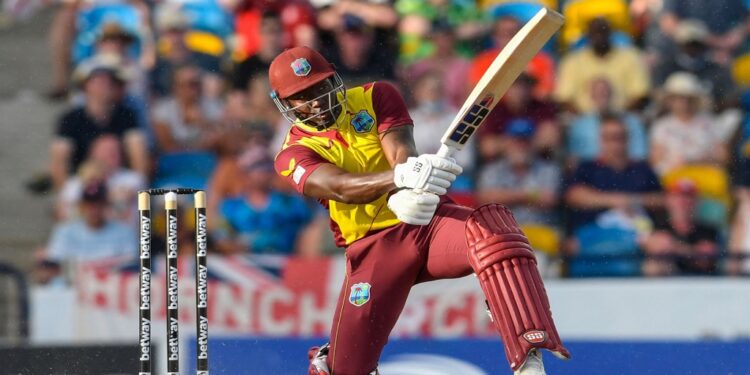Rovman Powell helped revive West Indies' innings  •  AFP/Getty Images