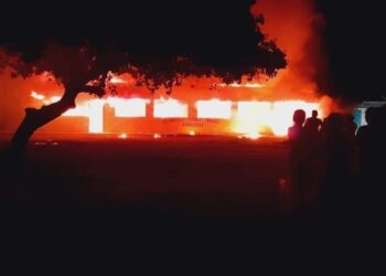 The destroyed St Angela's Girls' Hostel