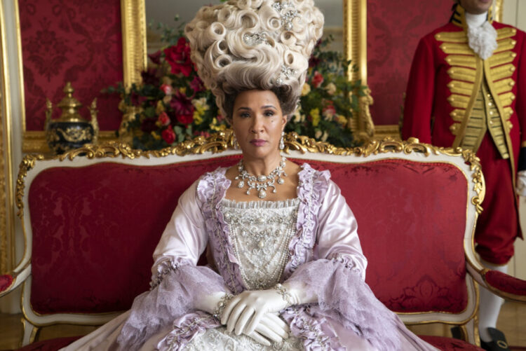 Bridgerton. Golda Rosheuvel as Queen Charlotte in episode 206 of Bridgerton. Cr. Liam Daniel/Netflix © 2022