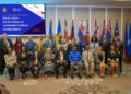 Caribbean Ministers of Labour join His Excellency Dr. Mohamed Irfaan Ali, President of the Cooperative Republic of Guyana, and other dignitaries for the 12th ILO Caribbean Labour Ministers’ Meeting in Georgetown, Guyana.

Photo credit: ILO/Azikiwe Denheart
