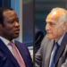 Guyana Foreign Affairs Minister Hugh Hilton Todd (Left) and Algeria’s Minister of Foreign Affairs and National Community Abroad, Ahmed Attaf in New York ahead of UN Security Council vote (CMC photo)