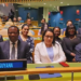 Foreign Affairs and International Cooperation, Hugh Todd joined Permanent Representative of Guyana to the United Nations, Carolyn Rodrigues-Birkett to cast Guyana's vote for elections of the non-permanent members.
