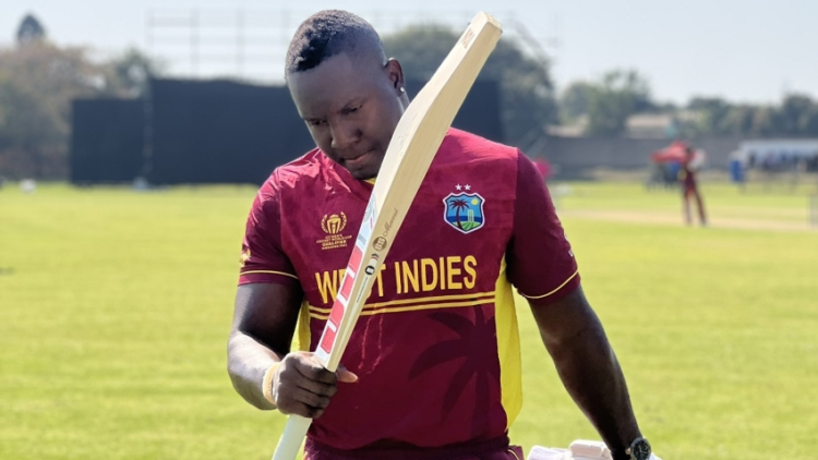 Vice-captain Rovman Powell made 105 off 55 balls CWI Media