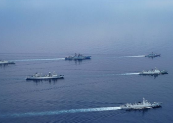China and Russia have begun joint naval and air drills in the Sea of Japan, July 20, 2023. /Xinhua