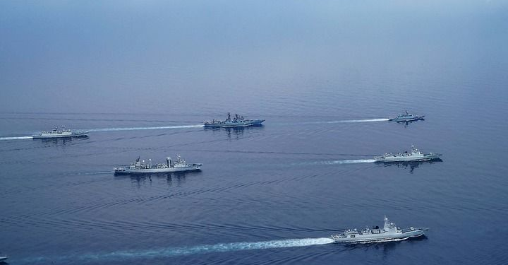 China and Russia have begun joint naval and air drills in the Sea of Japan, July 20, 2023. /Xinhua