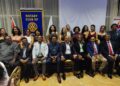 Some members of the Rotary Club Of New Amsterdam and their Partners in Service