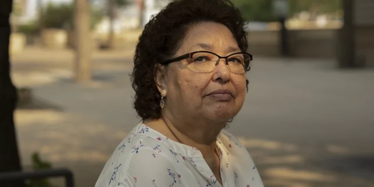Maya Sarah Cardinal sits for a portrait (AP Photo)