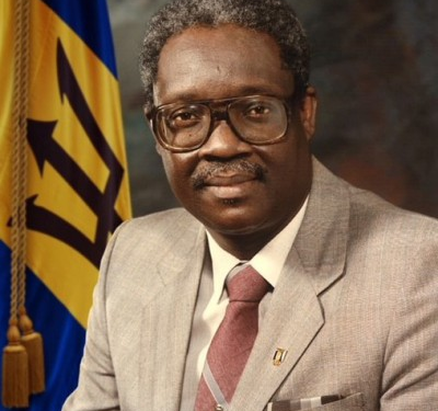 Sir Lloyd Erskine Sandiford  KA, PC- 24 March 1937- 26 June 2023 (Getty Images)