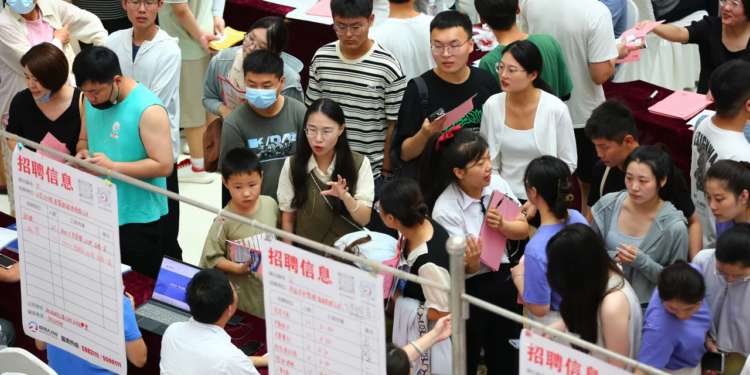 The jobless rate for young people in China has hit consecutive record highs. VCG/Getty Images