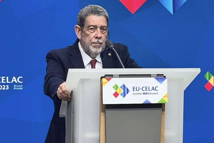 St Vincent and the Grenadines Prime Minister Dr Ralph Gonsalves, CELAC pro tempore president. (Photo credit: NBC Radio/Demion McTair).