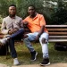 Nigerian refugees Thankgod Matthew, left, and Roman Ebimene in Sao Paulo on July 26, 2023 after being rescued from a ship rudder on the Brazilian coast.Reuters via Redux
