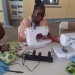 Persons being trained in Garment Construction