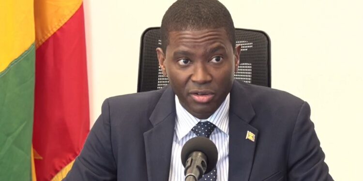Grenada Prime Minister Dickon Mitchell