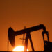 FILE PHOTO: An oil pump of IPC Petroleum France is seen during sunset outside Soudron, near Reims, France, February 6, 2023.  REUTERS/Pascal Rossignol