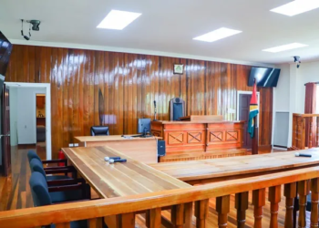 One of the new court rooms