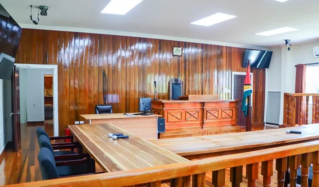 One of the new court rooms
