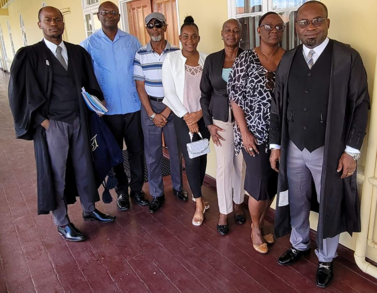 Attorneys and representatives of GPSCUU following the hearing on July 25, 2023