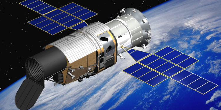 A concept image of the Chinese Survey Space Telescope. /Joint Science Center for China Space Station Telescope