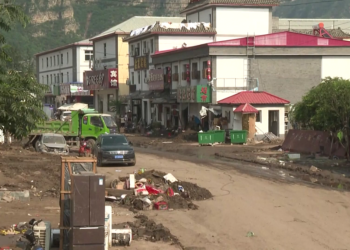 The village after floods in Baoding City, north China's Hebei Province, August 8, 2023. /CFP