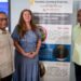 From Left to Right: Project Manager of the Enhancing Community Wellness Project Stephen Patterson, Socioeconomic Manager of ExxonMobil Guyana Susan Scott and Director of the Roraima Learning Trust Kojo Parris