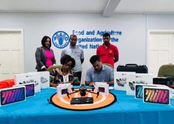 Handing over of the drones to GRDB