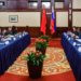 Wang Yi, a member of the Political Bureau of the Communist Party of China Central Committee and director of the Office of the Central Commission for Foreign Affairs, co-chairs the 18th round of China-Russia strategic security consultation with Nikolai Patrushev, Secretary of the Security Council of the Russian Federation, in Moscow, Russia, Sept. 19, 2023. (Xinhua/Cao Yang)