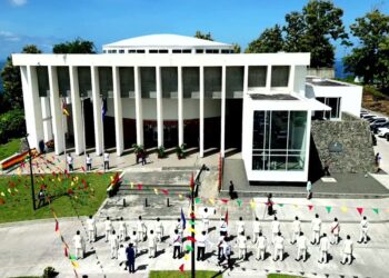 Scenes outside for the Ceremonial State Opening of the Second Session of the Eleventh Parliament in Grenada on September 26, 2023.