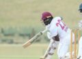 Johnson during his 133 not out against Sri Lanka on Wednesday.CWI Media