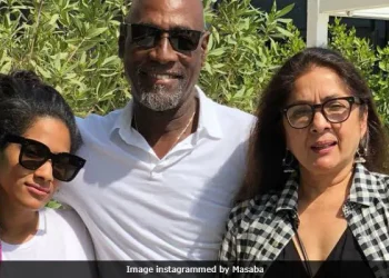 Masaba with Neena Gupta and Viv Richards. (Image courtesy: Masaba)