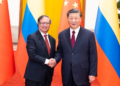 Chinese President Xi Jinping holds a welcoming ceremony for Colombian President Gustavo Francisco Petro Urrego in the Northern Hall of the Great Hall of the People prior to their talks in Beijing, capital of China, Oct. 25, 2023. Xi held talks with Colombian President Gustavo Francisco Petro Urrego, who is on a state visit to China, in Beijing on Wednesday. (Xinhua/Huang Jingwen)