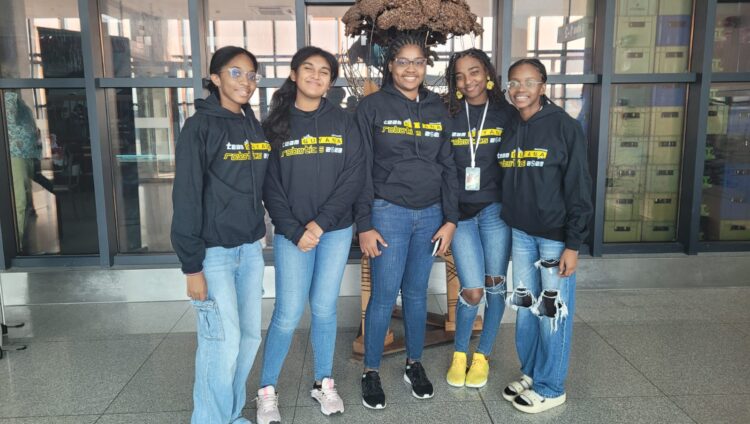 From left: Xaria Holder, Italy Ton-Chung, Ariel Taylor, Lateisha McArthur, T'Sahai Holder
