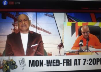 Glenn Lall (Left) and Bharrat Jagdeo (right) Screen grab photo