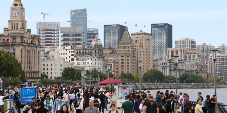A view of the Bund in Shanghai, China, October 5, 2023. /CFP