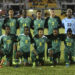 Team Guyana pose prior to the Concacaf Nations League B tournament match between Jamaica and Guyana at the Montego Bay Sports Complex in Montego Bay, Jamaica on November 18, 2019.