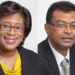 AFC Chair Cathy Hughes MP (L) and Leader Khemraj Ramjattan (R) (SN photo)