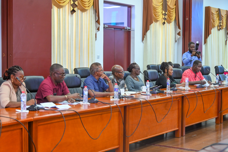 The Guyana Trades Union Congress delegation at the consultation, October 6