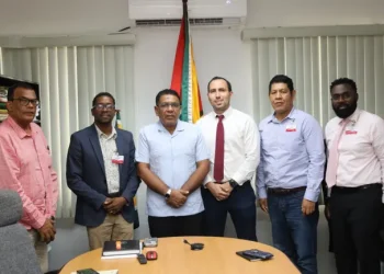 Minister Zulfikar Mustapha along with the team from USAID. Also pictured is MoA’s Director General, Madanlall Ramraj