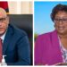 VP Bharrat Jadgeo (l), Cathy Hughes MP (r) Newssource photo